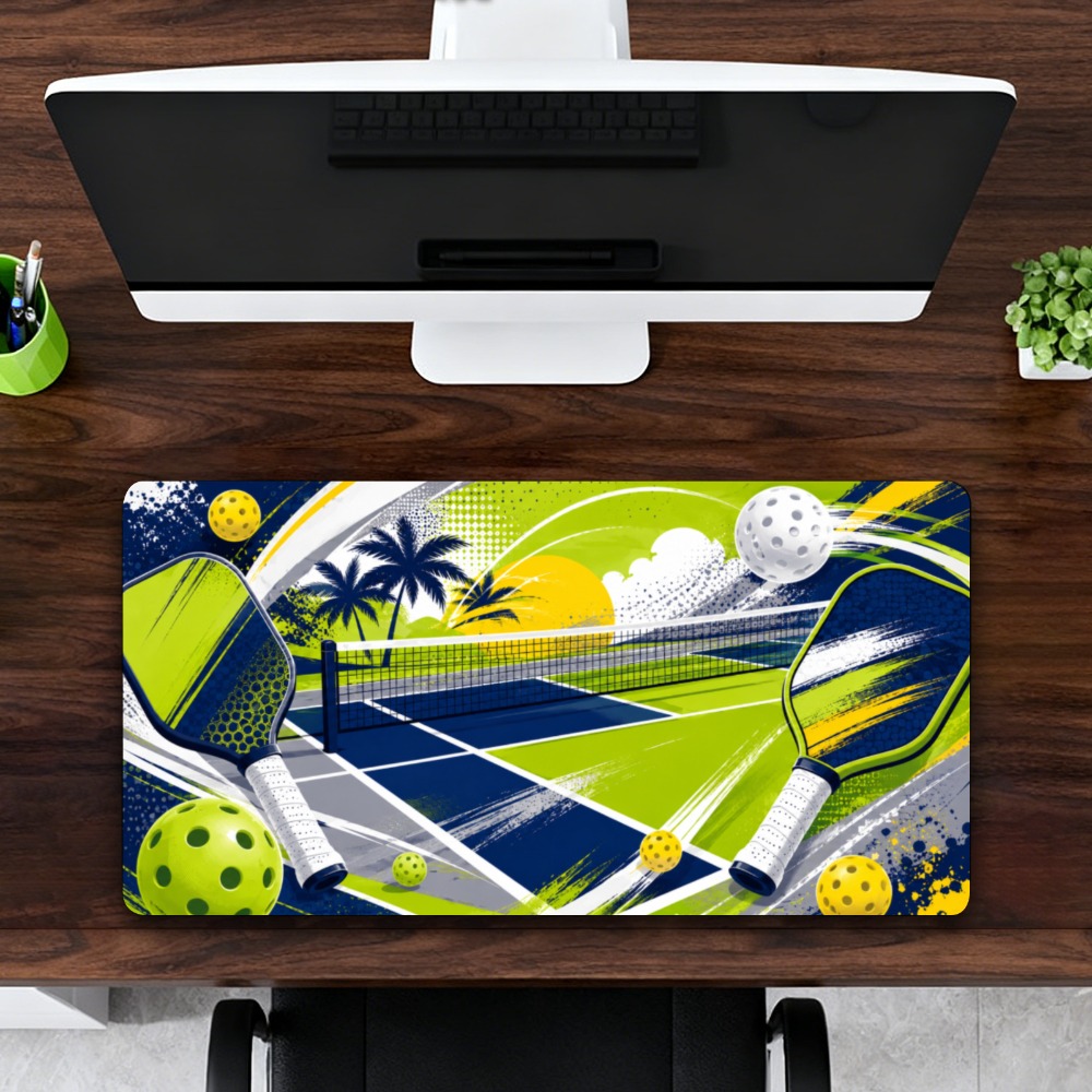 Gaming Keyboard Blue - Vitality Pickleball Sport Style Desk Mat