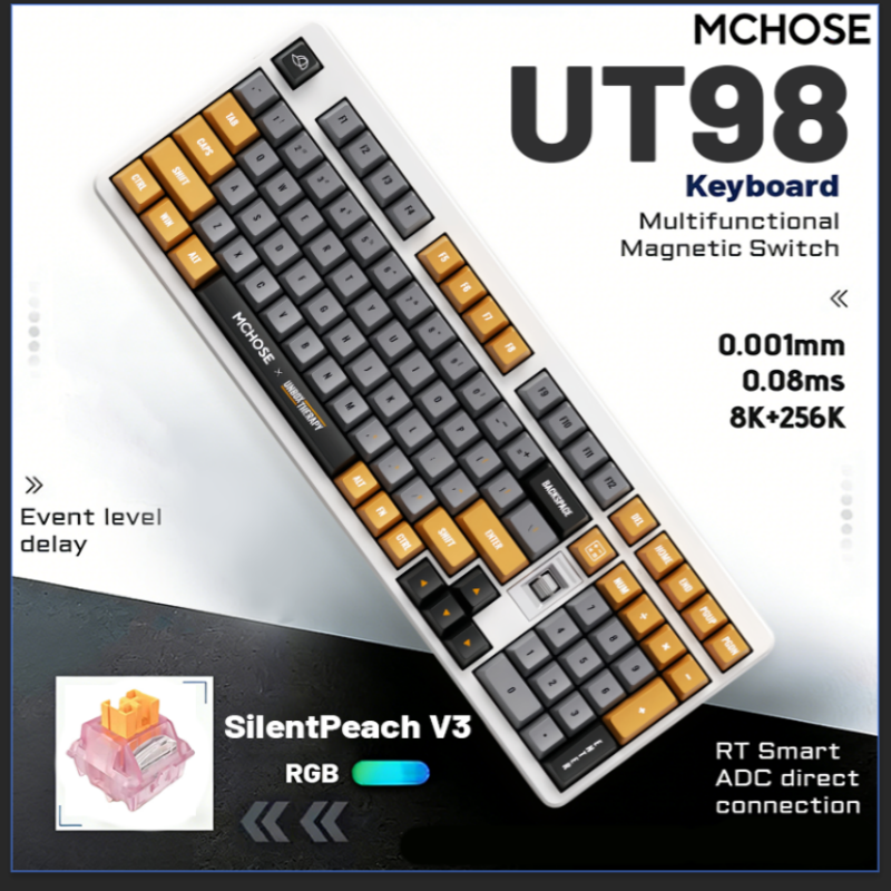 Gaming Keyboard That Is Quiet - MCHOSE X Unbox Therapy - UT98