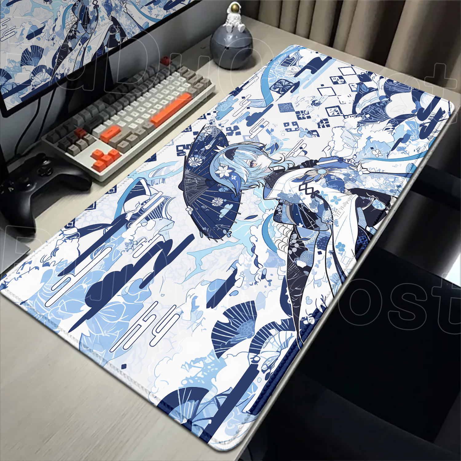 Gaming Keyboard Typewriter - Large rubber Mouse pad HD printing