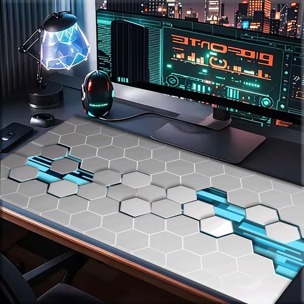 Large XXL Gaming Mouse Pad Des - Gaming Keyboard Blue ulasan dan harga