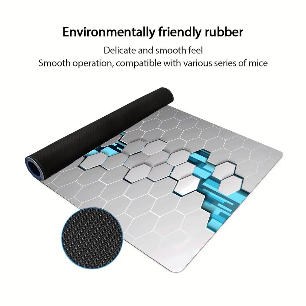 Large XXL Gaming Mouse Pad Des - Gaming Keyboard Blue ulasan dan harga