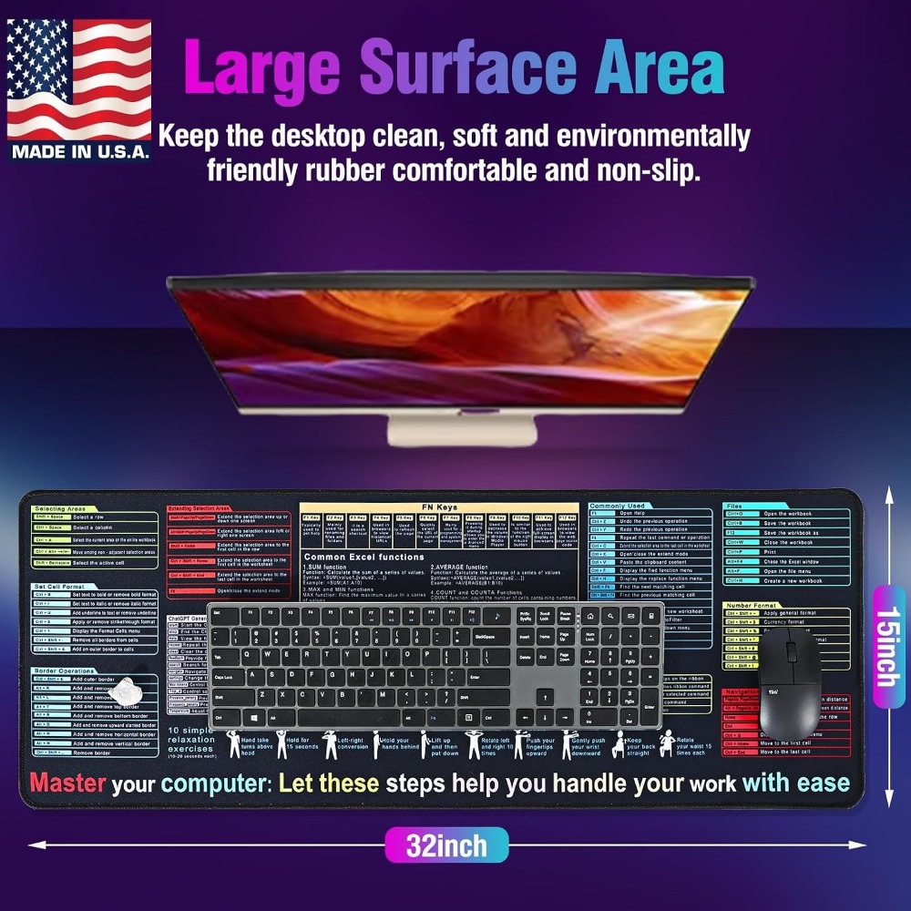 XL Excel Formulas and Shortcut - Gaming Keyboard Mouse ulasan dan harga