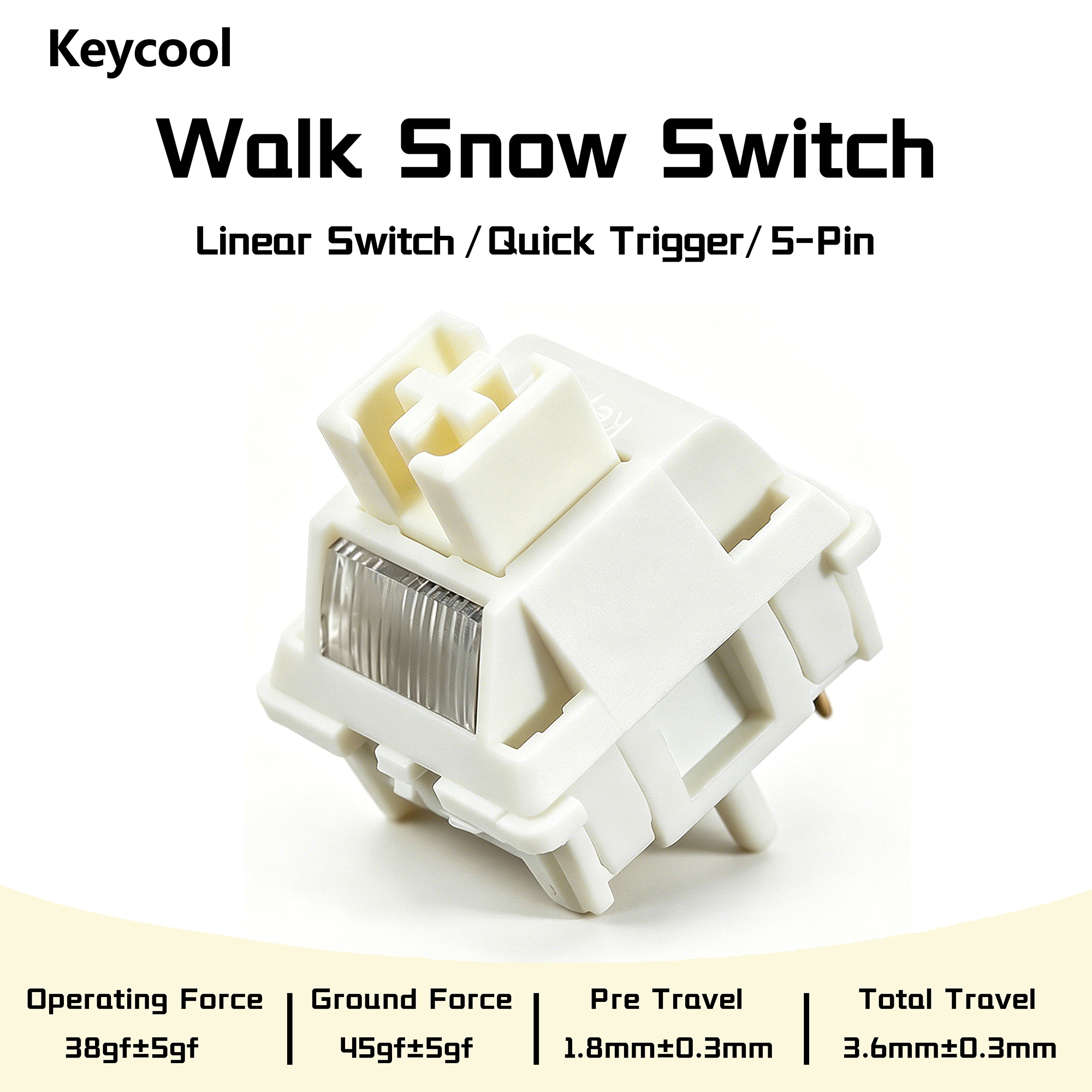 Keycool Walk Snow Switch White - Gaming Keyboard Ergo ulasan dan harga