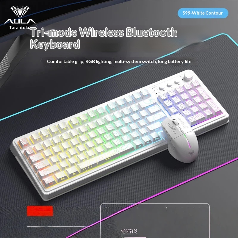 AULA S99 Keyboard Mouse Combo  - Gaming Keyboard That Is Quiet ulasan dan harga