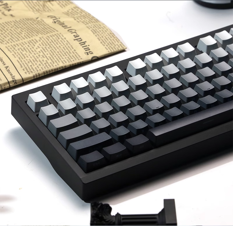 Gradient Gray Side Printed Shi - Gaming Keyboard Typewriter ulasan dan harga