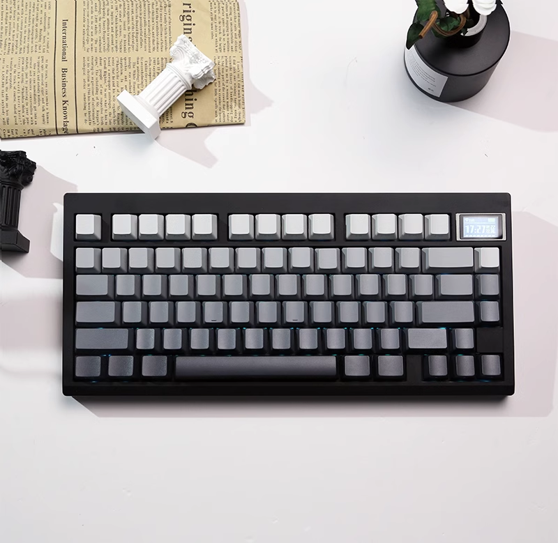 Gradient Gray Side Printed Shi - Gaming Keyboard Typewriter ulasan dan harga