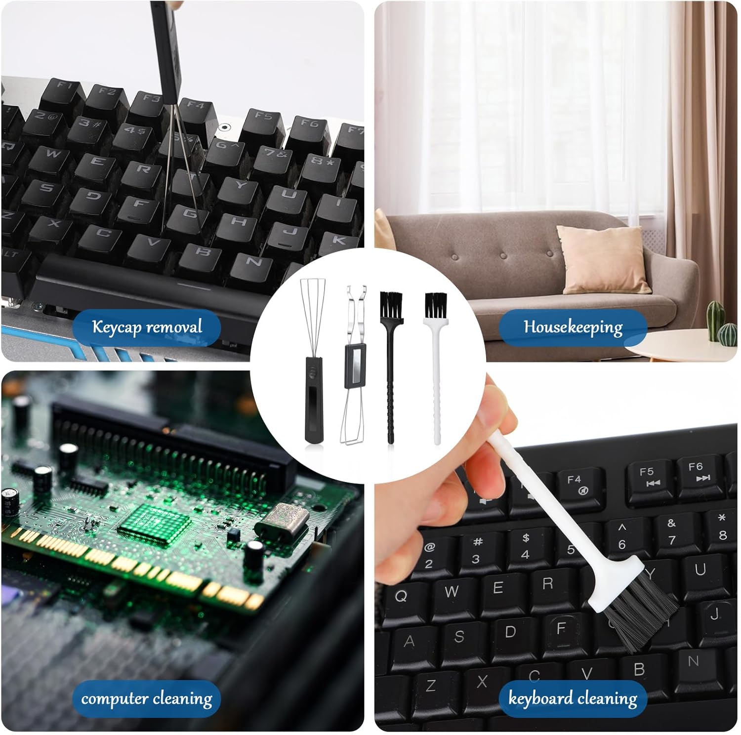 1 set Keycap Remover Tool Set, - Keycap Puller Ring ulasan dan harga