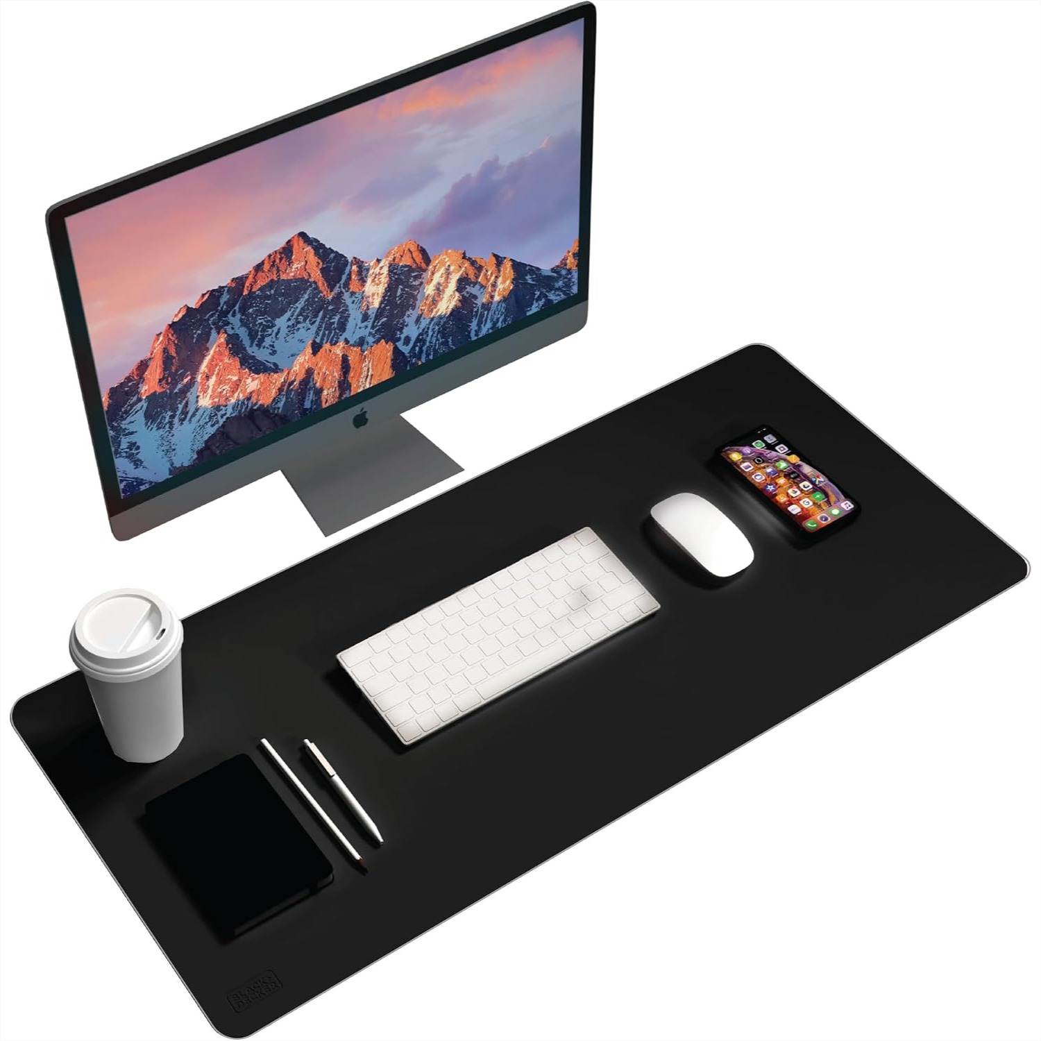 Faux Leather Desk Mat for Keyb - Gaming Keyboard Mouse ulasan dan harga