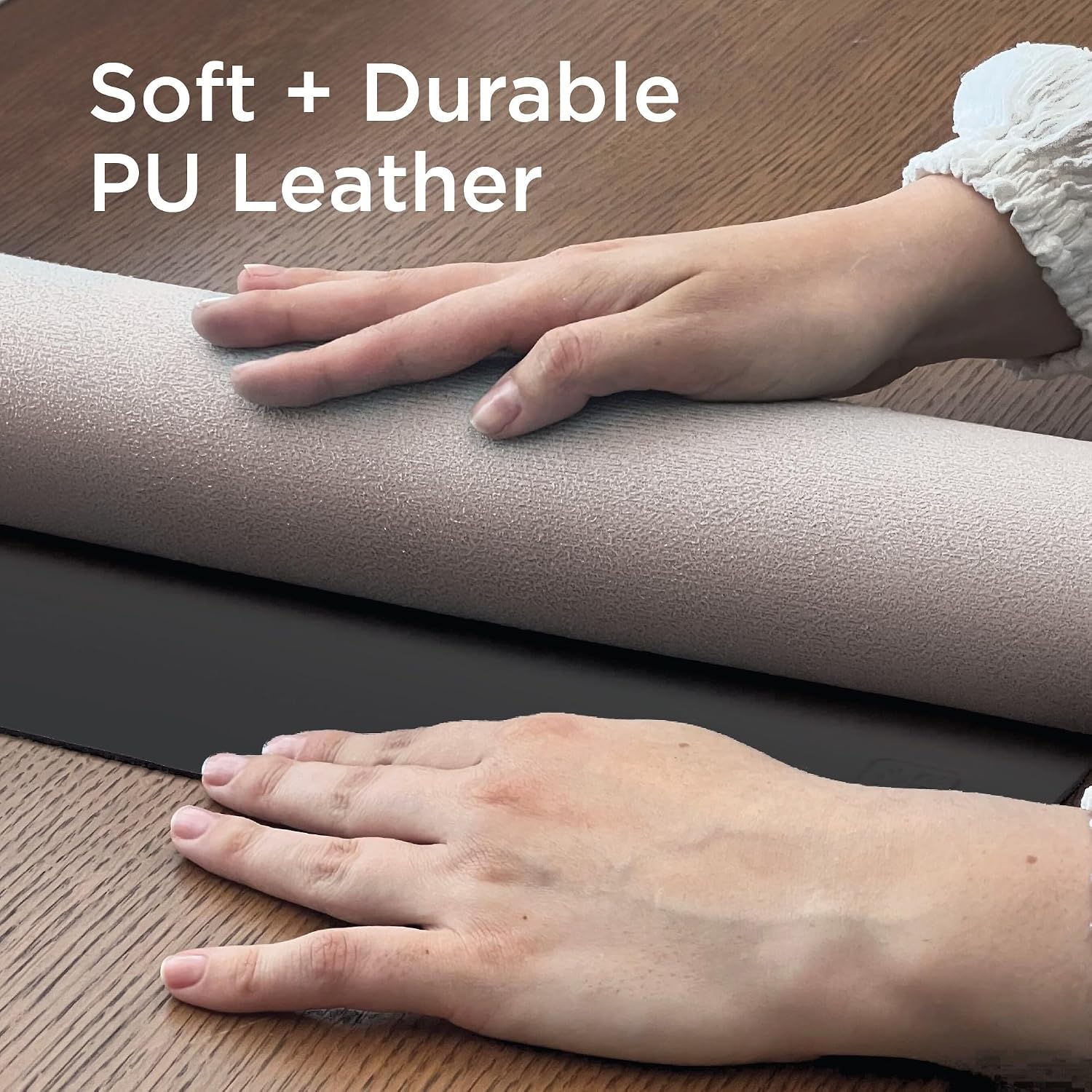 Faux Leather Desk Mat for Keyb - Gaming Keyboard Mouse ulasan dan harga