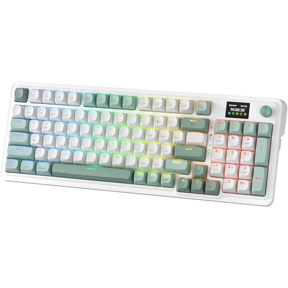95 Key Wireless Gaming Keyboar - Gaming Keyboard No Noise ulasan dan harga