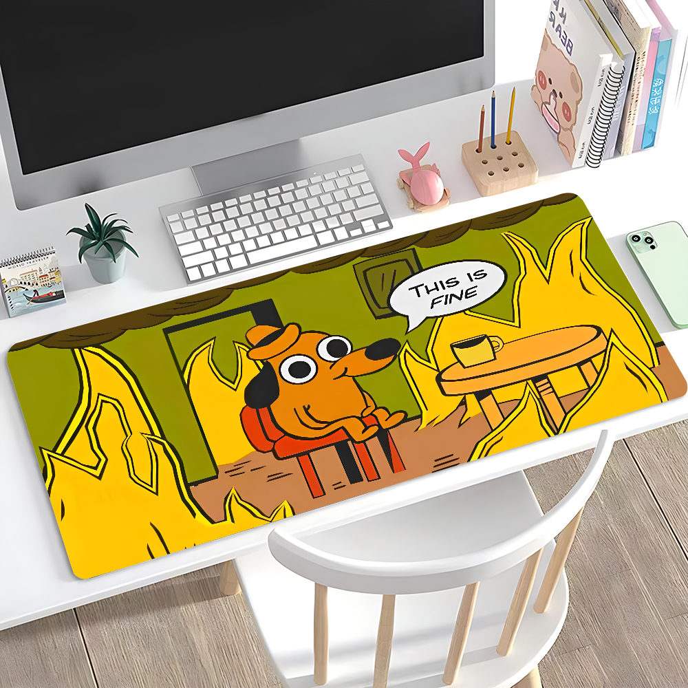This Is Fine Dog Dachshund Mou - Gaming Keyboard Mouse ulasan dan harga