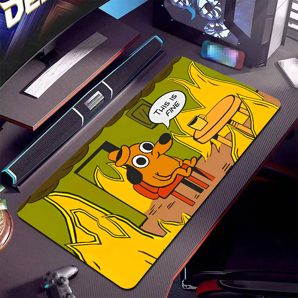This Is Fine Dog Dachshund Mou - Gaming Keyboard Mouse ulasan dan harga