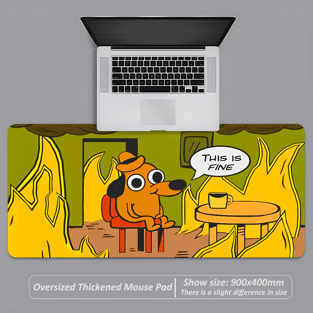 This Is Fine Dog Dachshund Mou - Gaming Keyboard Mouse ulasan dan harga