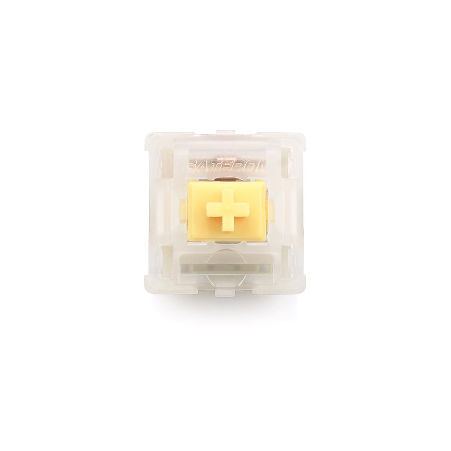 GATERON CAP Milky Yellow Linea - Gaming Keyboard Ergo ulasan dan harga