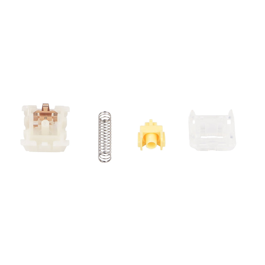 GATERON CAP Milky Yellow Linea - Gaming Keyboard Ergo ulasan dan harga