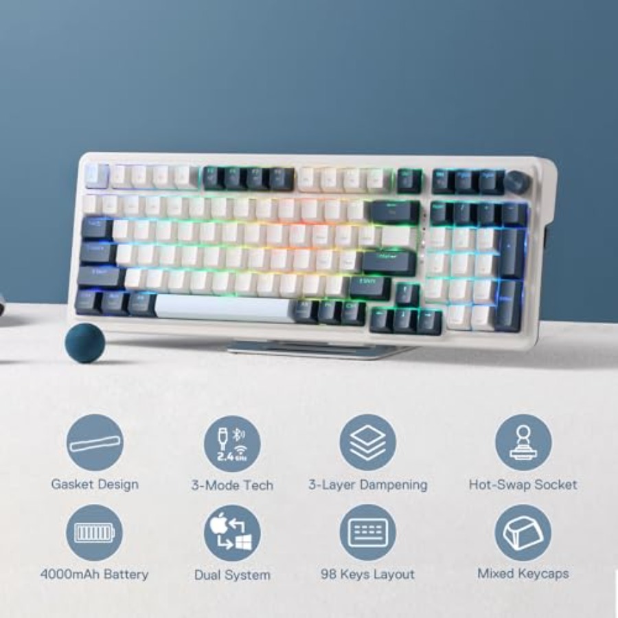 K686 PRO Wireless Gasket RGB G - Gaming Keyboard No Noise ulasan dan harga