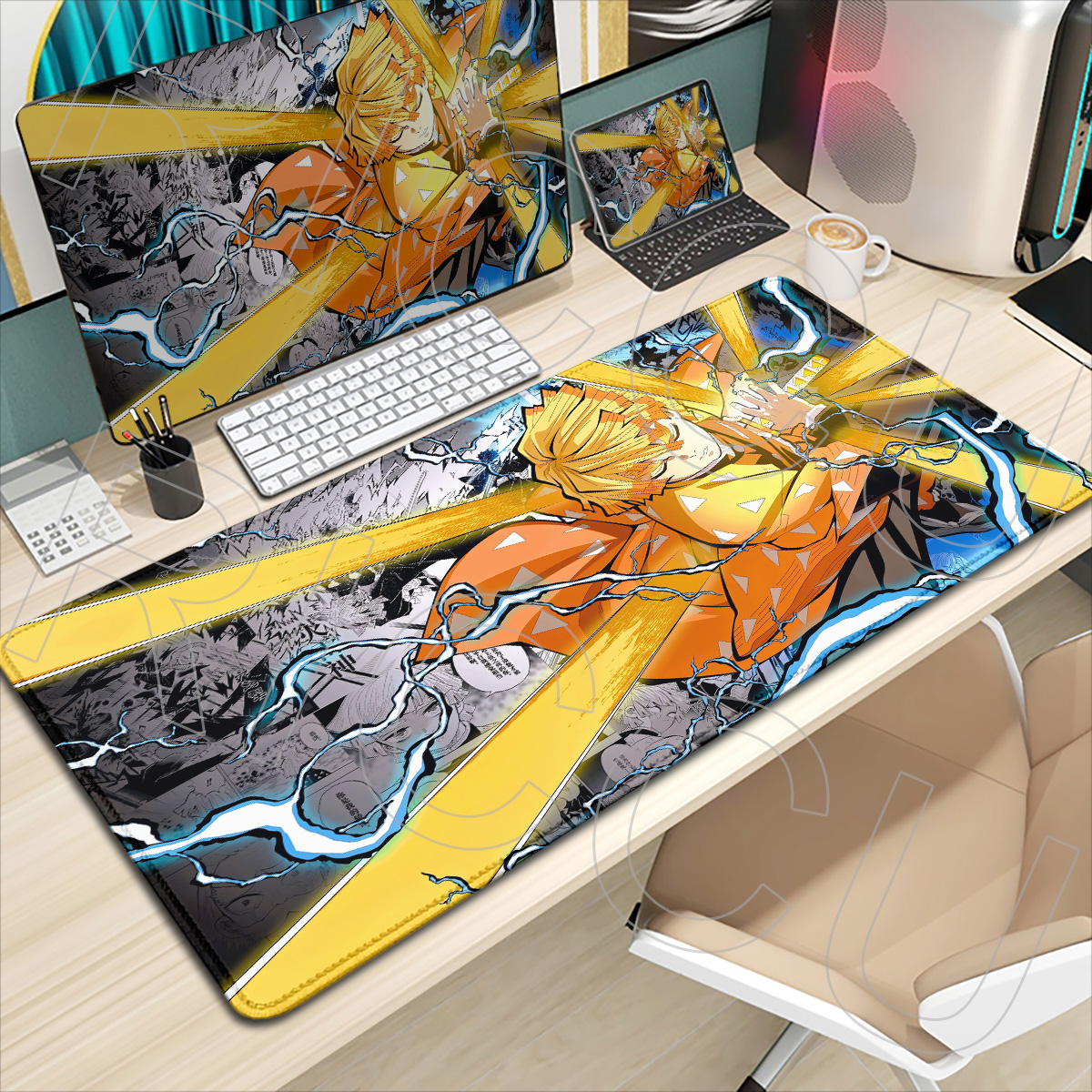XXL HD printing Gaming Keyboar - Gaming Keyboard Typewriter ulasan dan harga