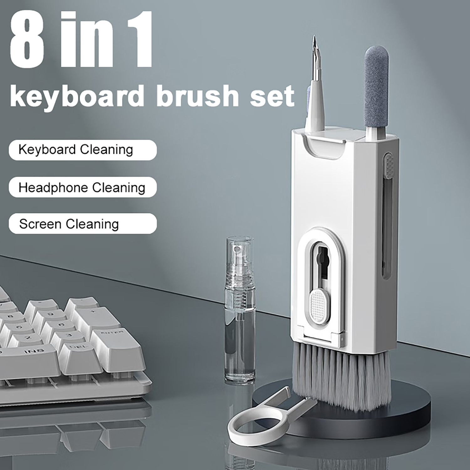 8 in 1 Cleaning Kit Computer K - Keycap Puller Ring ulasan dan harga
