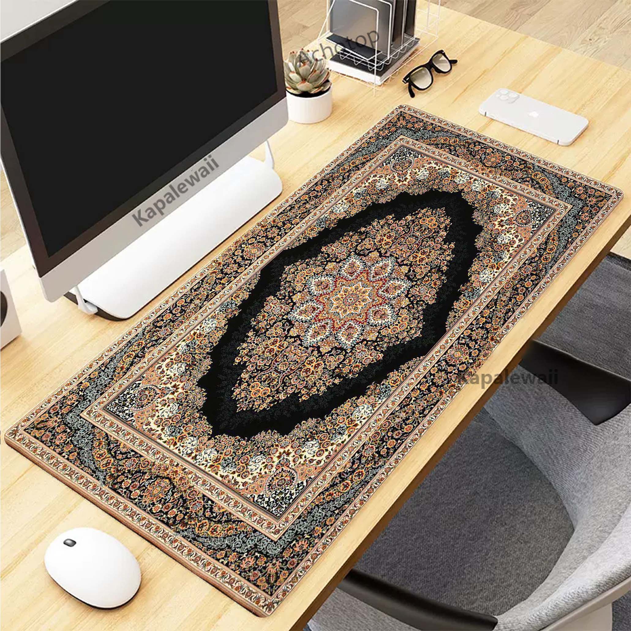 Retro Persian Carpet Mouse Pad - Gaming Keyboard Hand ulasan dan harga
