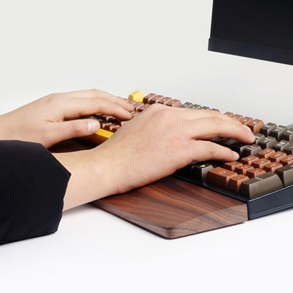 Wooden Keyboard Wrist Rest Wal - Gaming Keyboard Hand ulasan dan harga