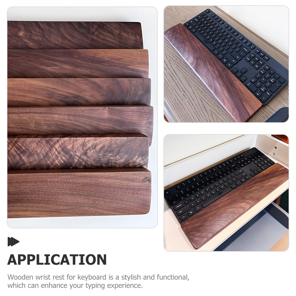 Wooden Keyboard Wrist Rest Wal - Gaming Keyboard Hand ulasan dan harga