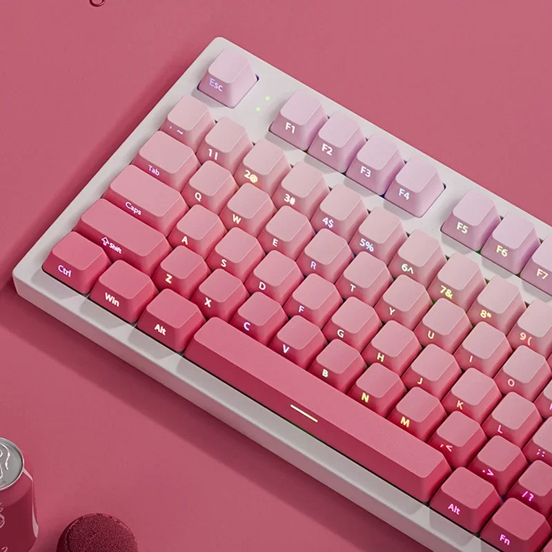 133 Keys Double Shot Shine Thr - Gaming Keyboard Typewriter ulasan dan harga