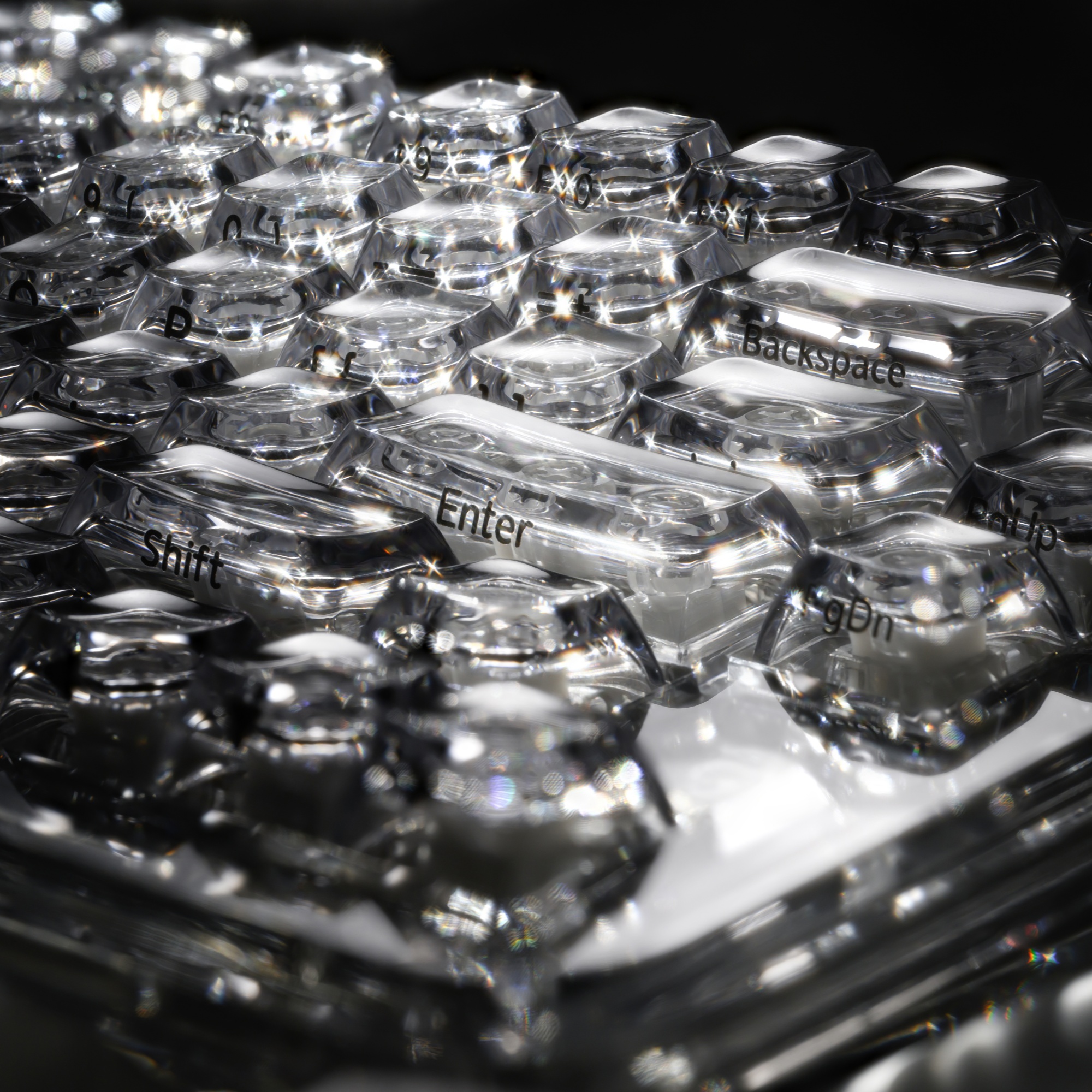 XVX Crystal Transparent SA Pro - Gaming Keyboard Typewriter ulasan dan harga