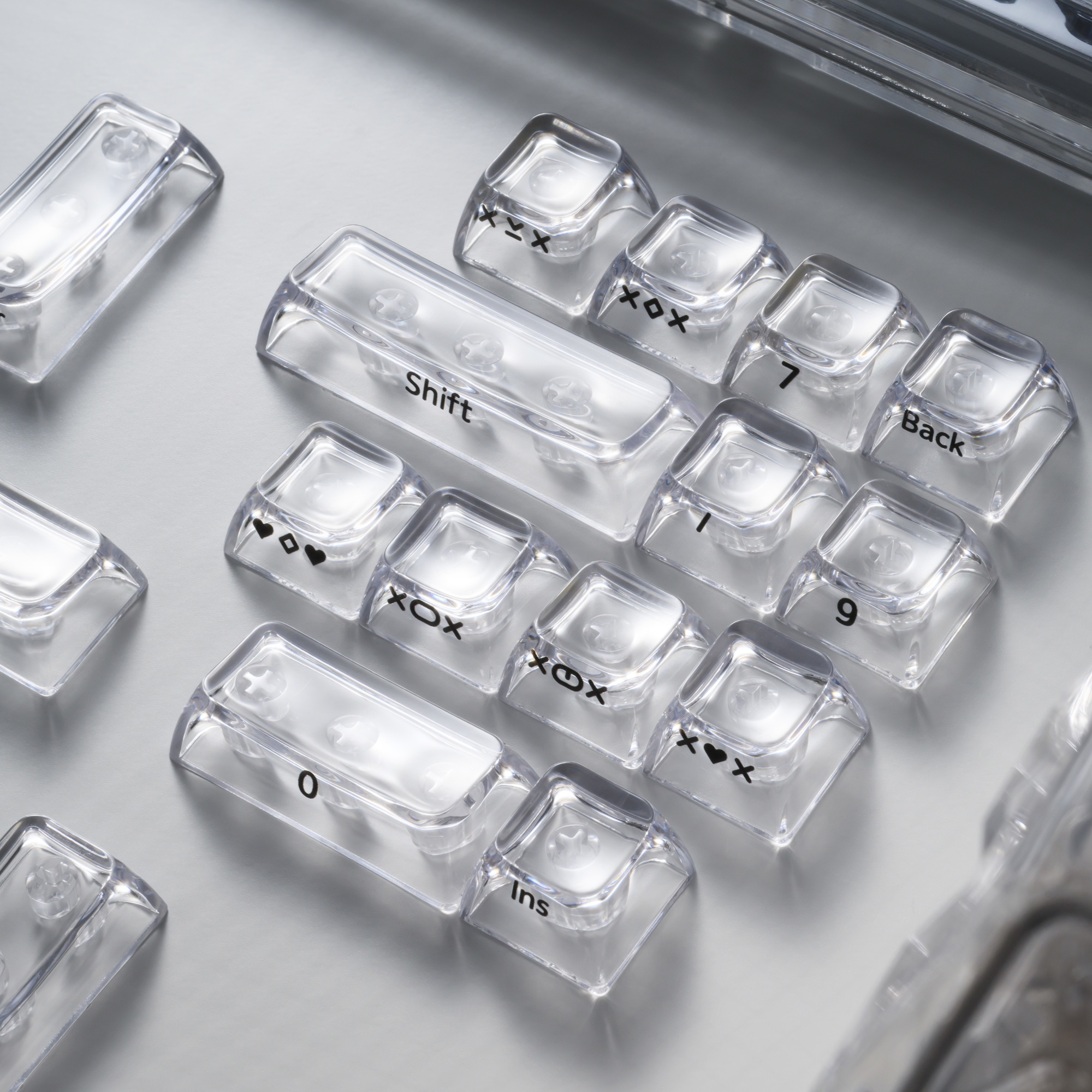 XVX Crystal Transparent SA Pro - Gaming Keyboard Typewriter ulasan dan harga