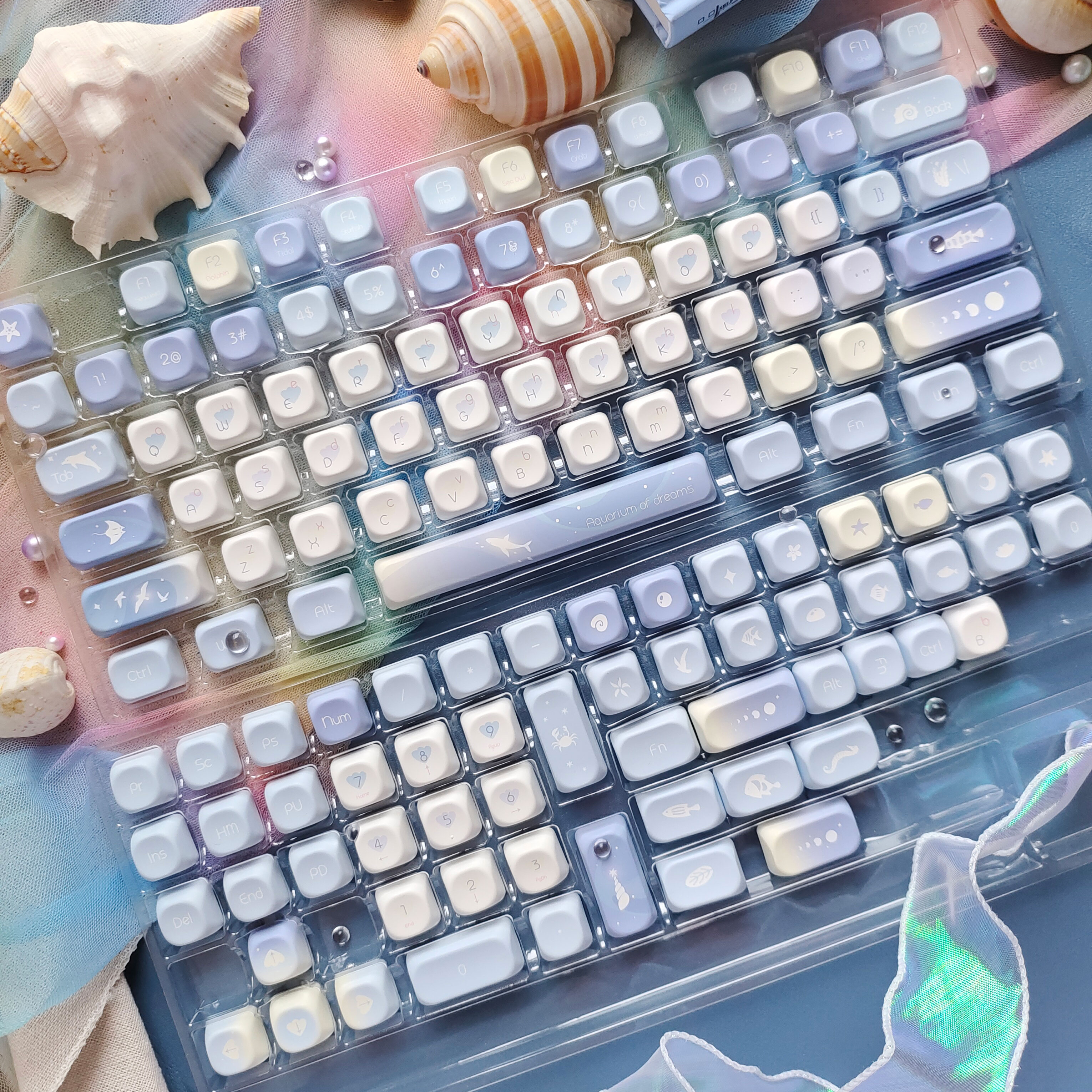 Five Sided Dye Sublimation Key - Gaming Keyboard Blue ulasan dan harga