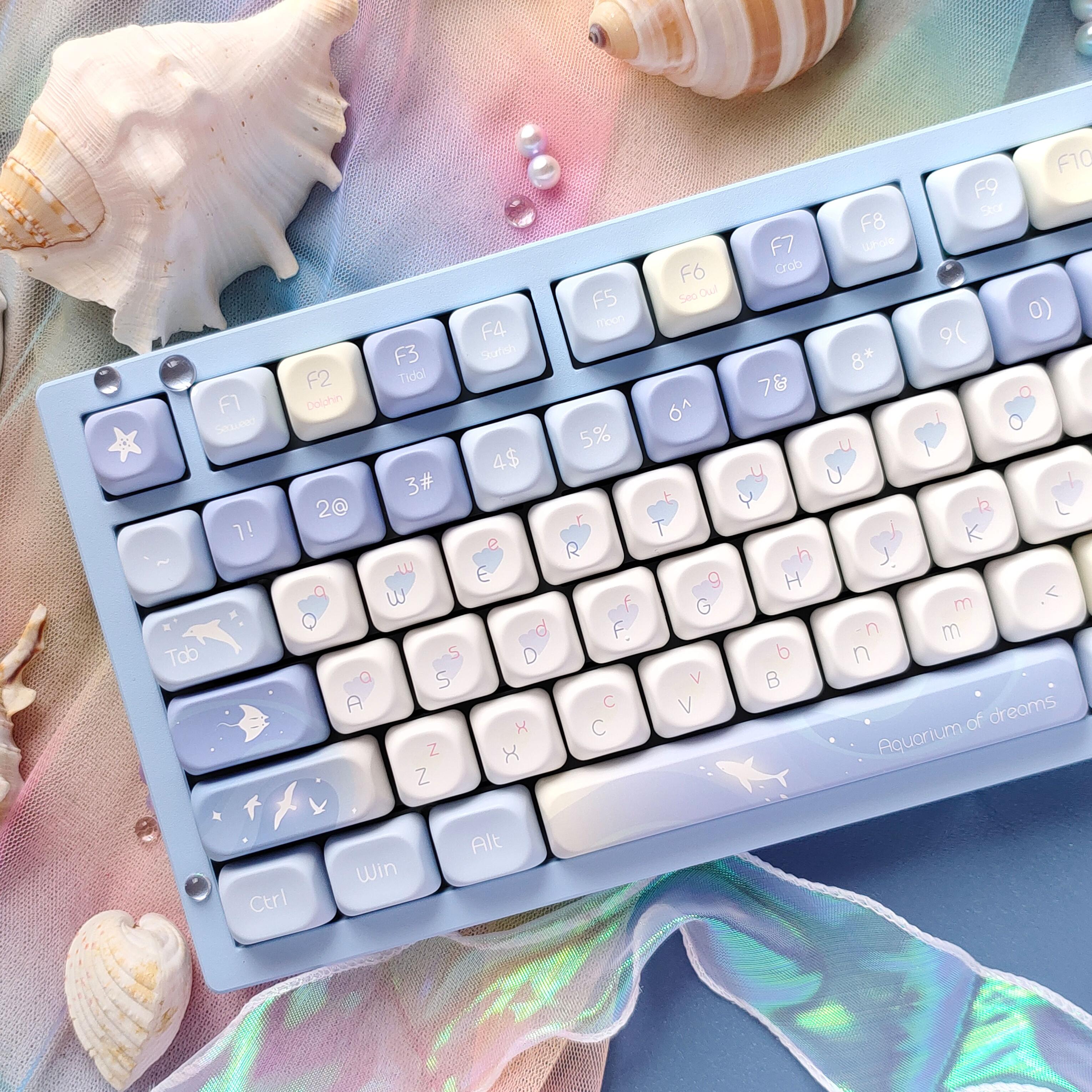 Five Sided Dye Sublimation Key - Gaming Keyboard Blue ulasan dan harga