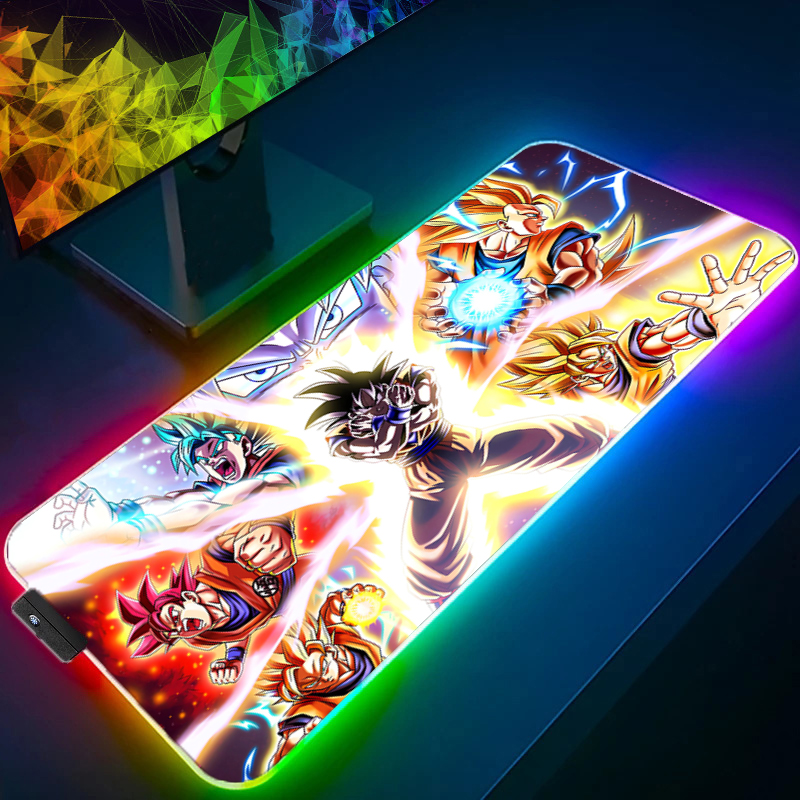 LED Mouse pad Dragon Ball Comp - Gaming Keyboard Esports ulasan dan harga