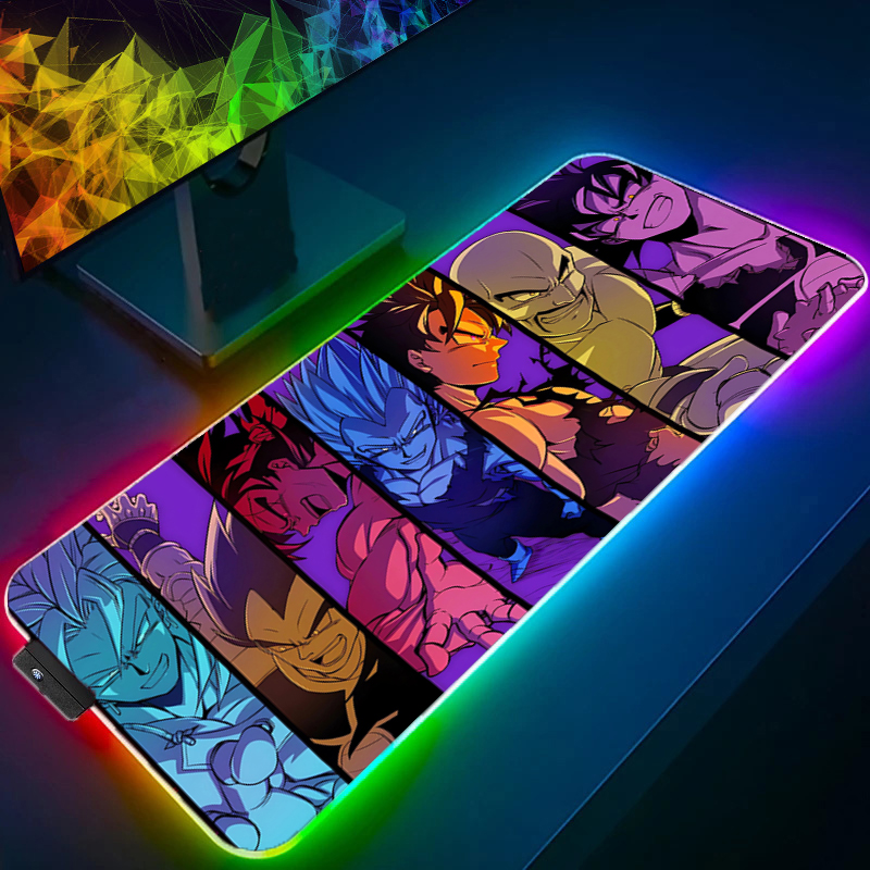 LED Mouse pad Dragon Ball Comp - Gaming Keyboard Esports ulasan dan harga