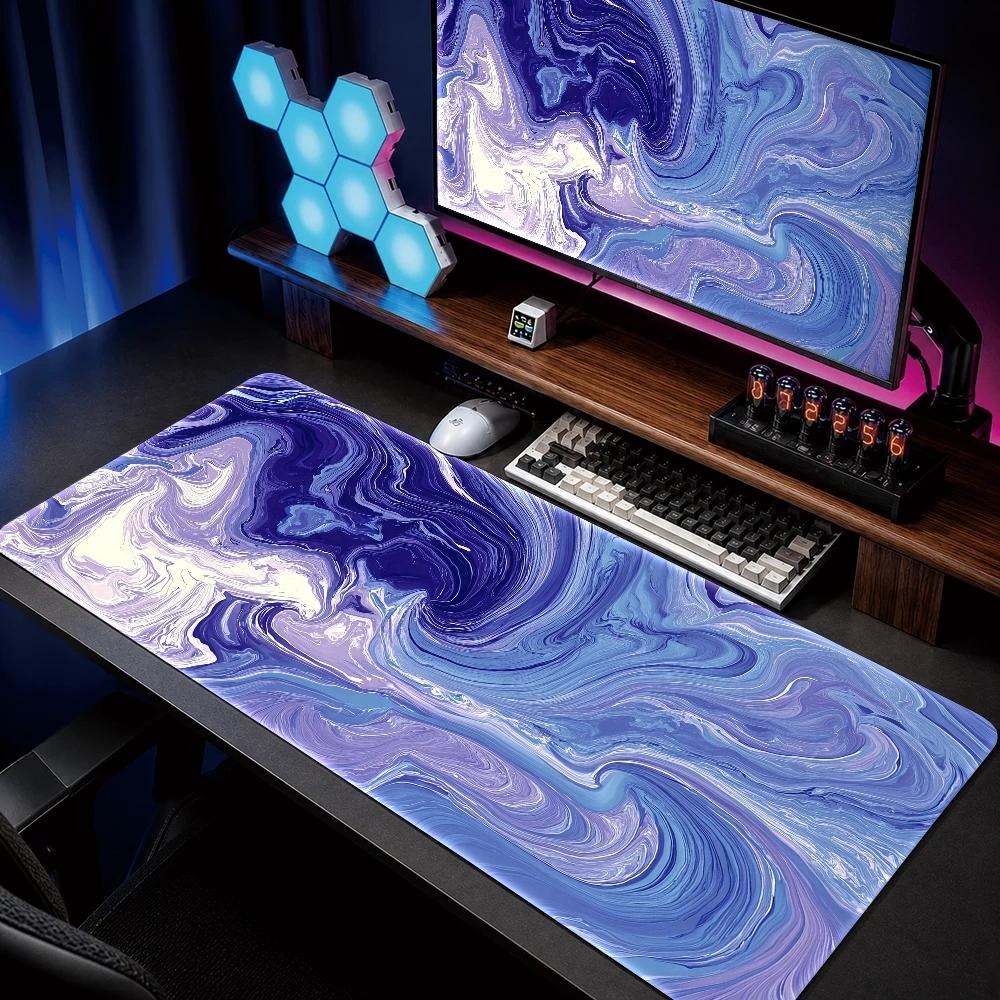 Creative Blue-Purple Fluid Art - Gaming Keyboard Blue ulasan dan harga