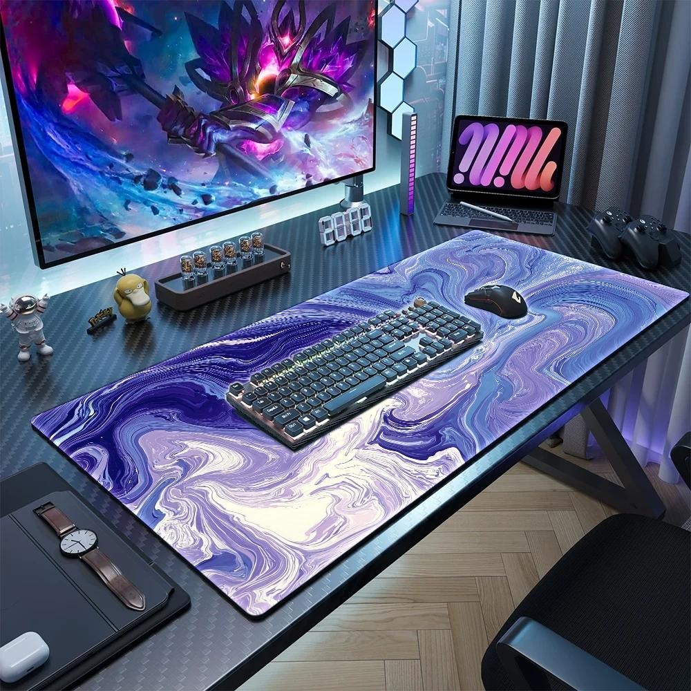 Creative Blue-Purple Fluid Art - Gaming Keyboard Blue ulasan dan harga
