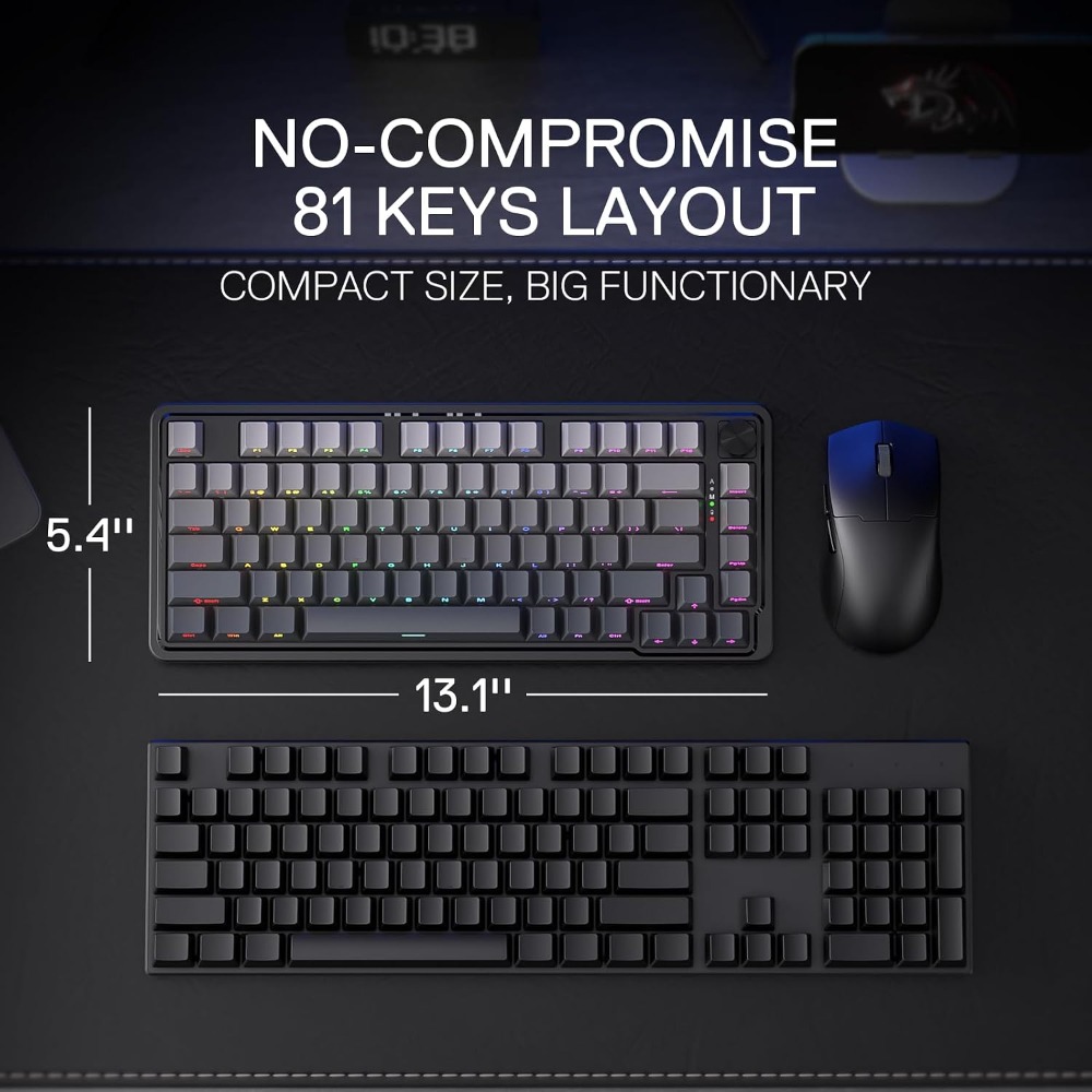 75% Wireless Gasket RGB Gaming - Gaming Keyboard No Noise ulasan dan harga