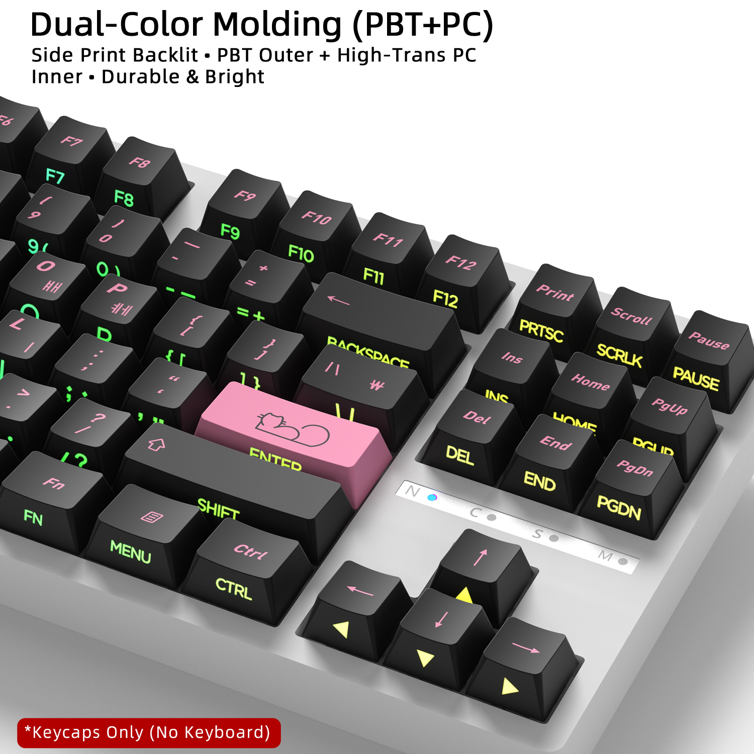 Cute Cat Side Printed Korean K - Gaming Keyboard Typewriter ulasan dan harga