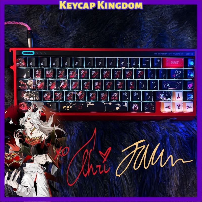 Faker Hall of Fame Ahri themed - Gaming Keyboard Ergo ulasan dan harga