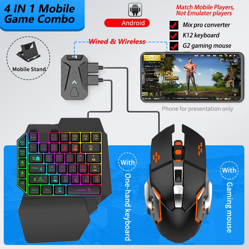 Mobile Games Converter Gaming  - Gaming Keyboard Hand ulasan dan harga