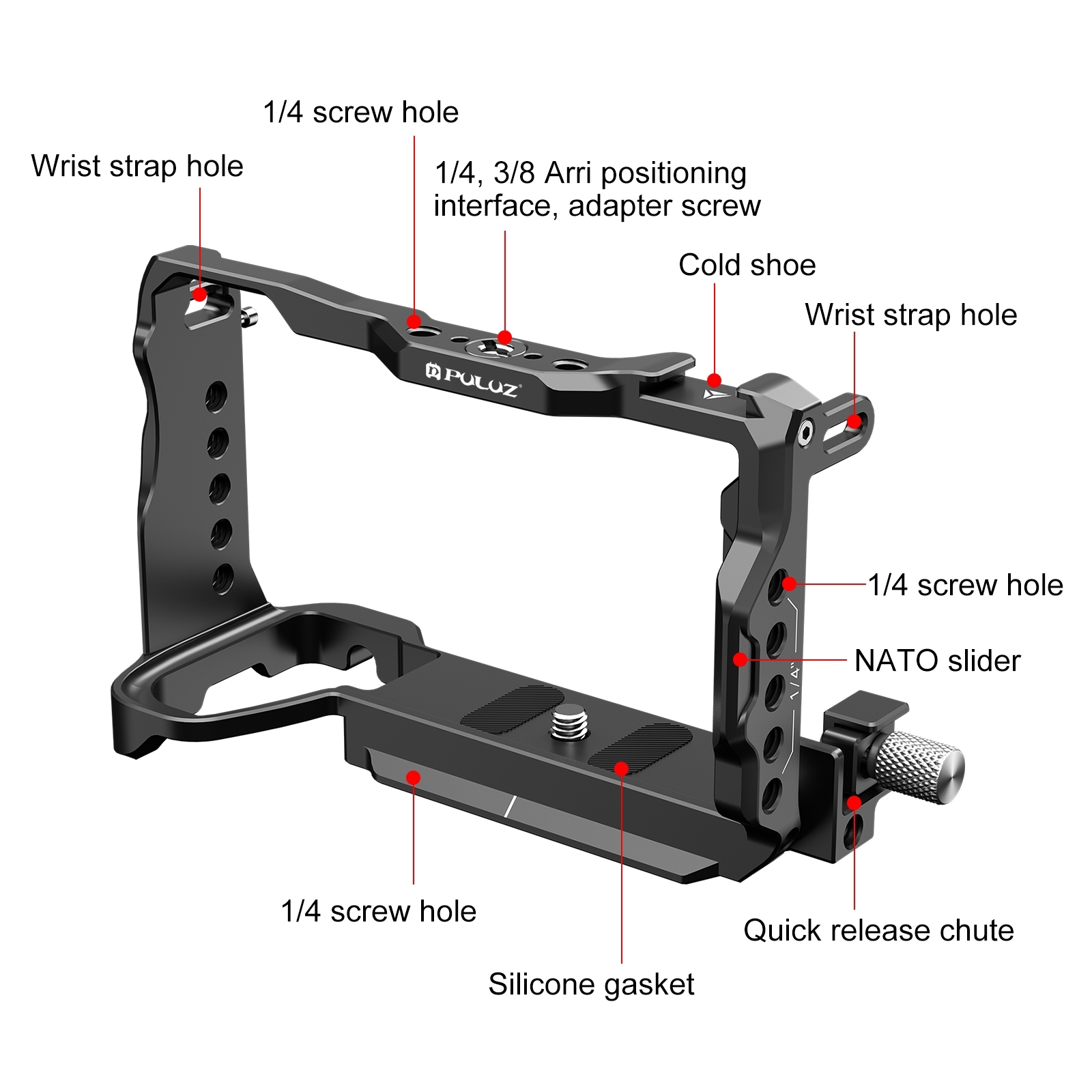 PULUZ for Sony A6700 Metal Cam - Stabilizer Screw In ulasan dan harga