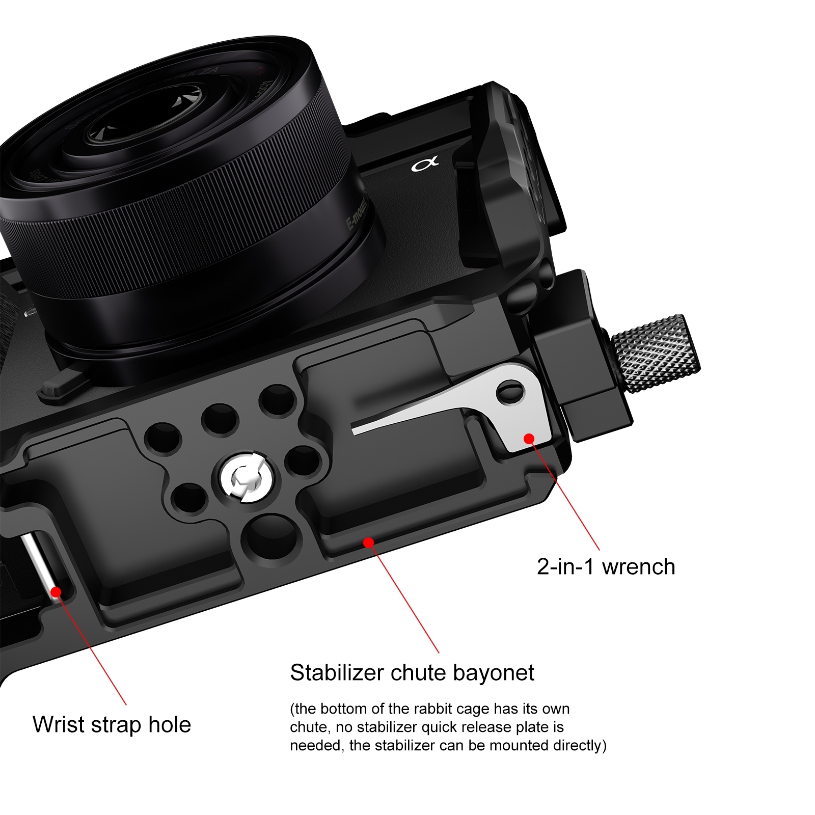 PULUZ for Sony A6700 Metal Cam - Stabilizer Screw In ulasan dan harga