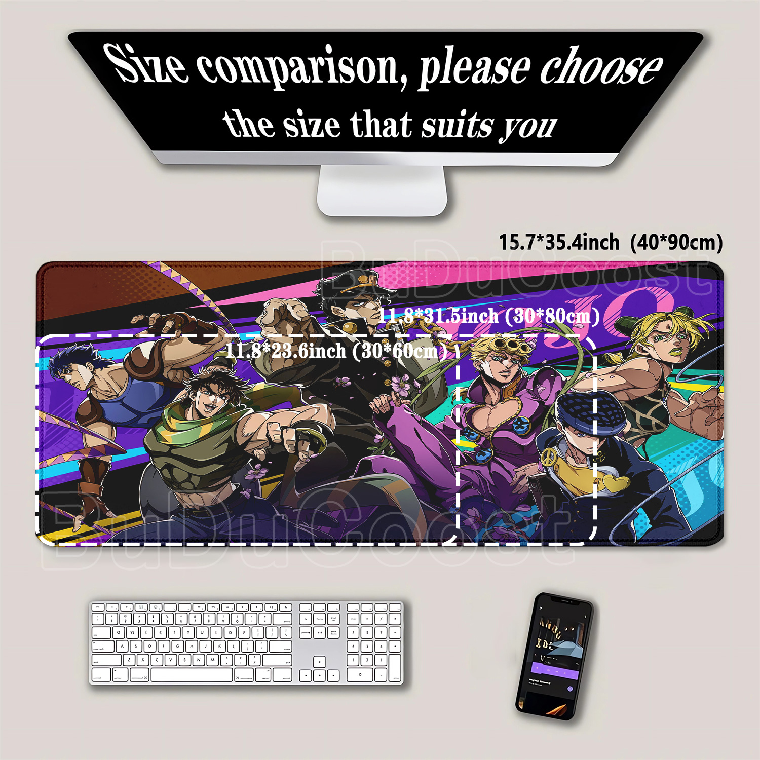 HD printing Jojo Bizarre Adven - Gaming Keyboard Typewriter ulasan dan harga