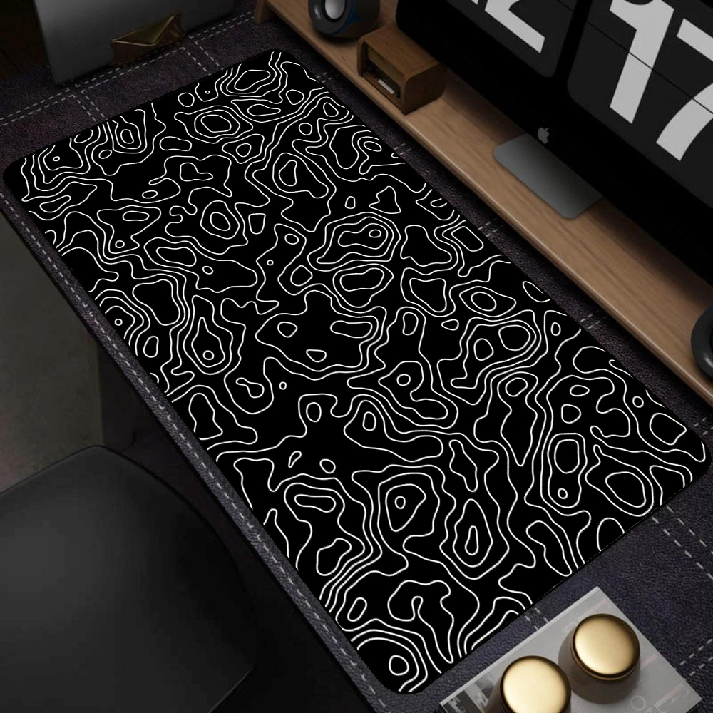 Large Black and White Art Mous - Gaming Keyboard Hand ulasan dan harga