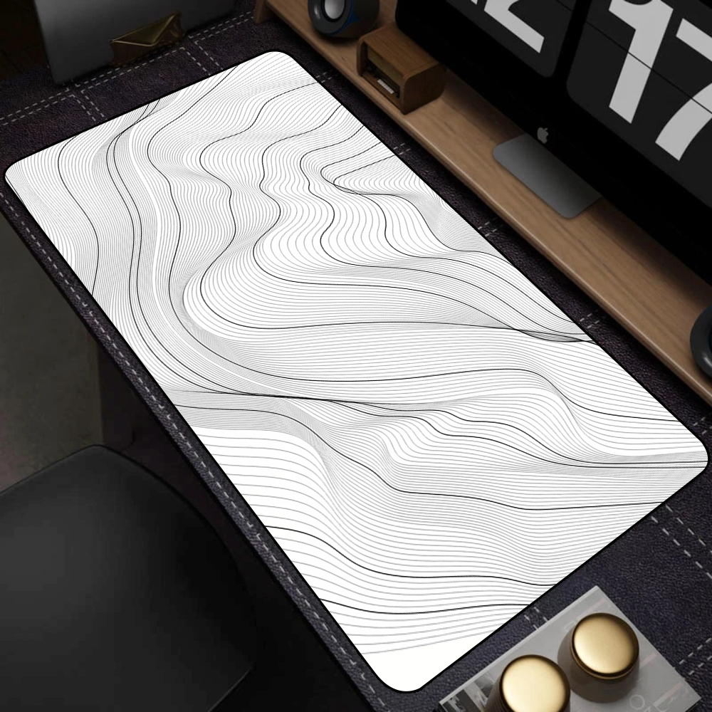 Large Black and White Art Mous - Gaming Keyboard Hand ulasan dan harga