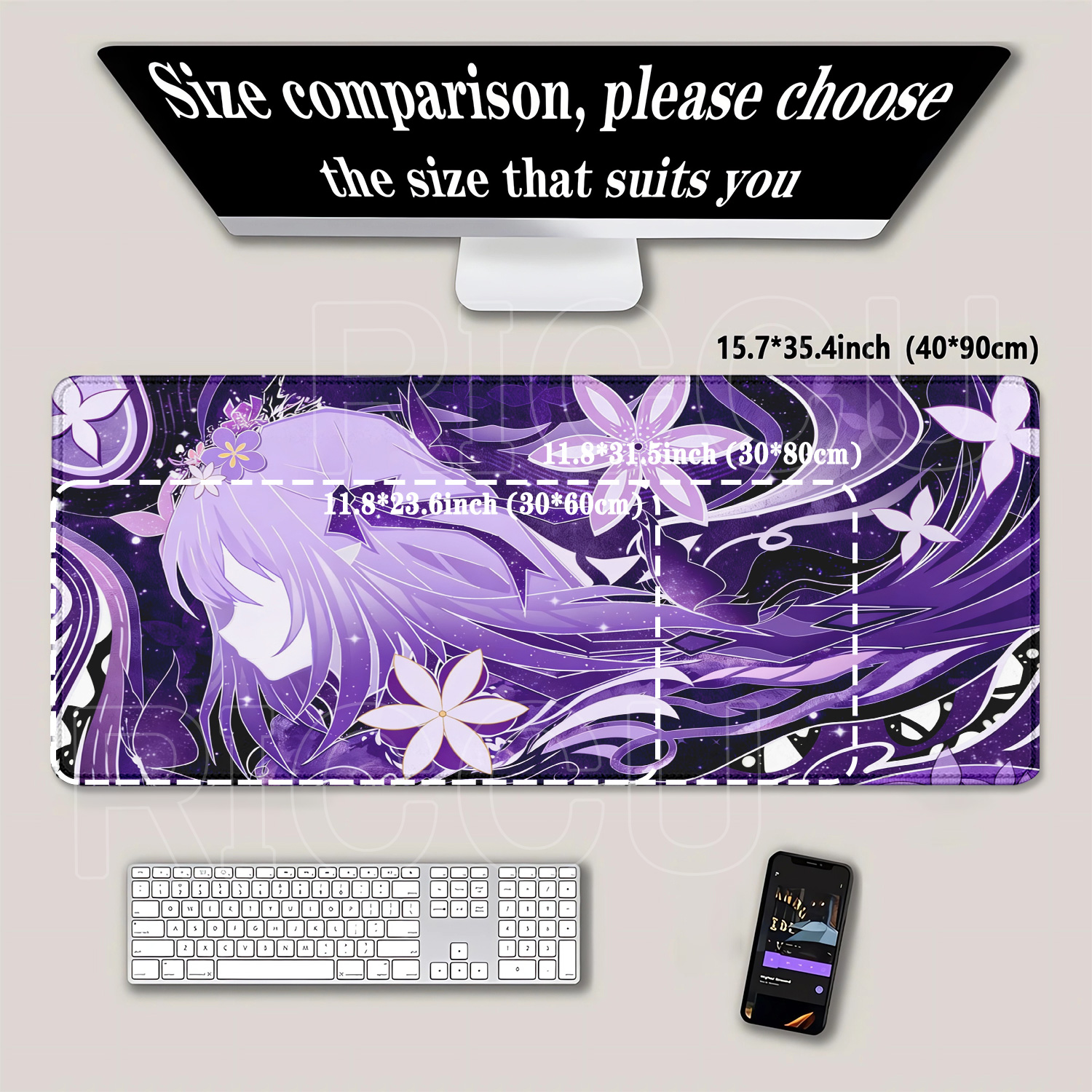 HD Printing Mousepad Cyrene Ca - Gaming Keyboard Typewriter ulasan dan harga
