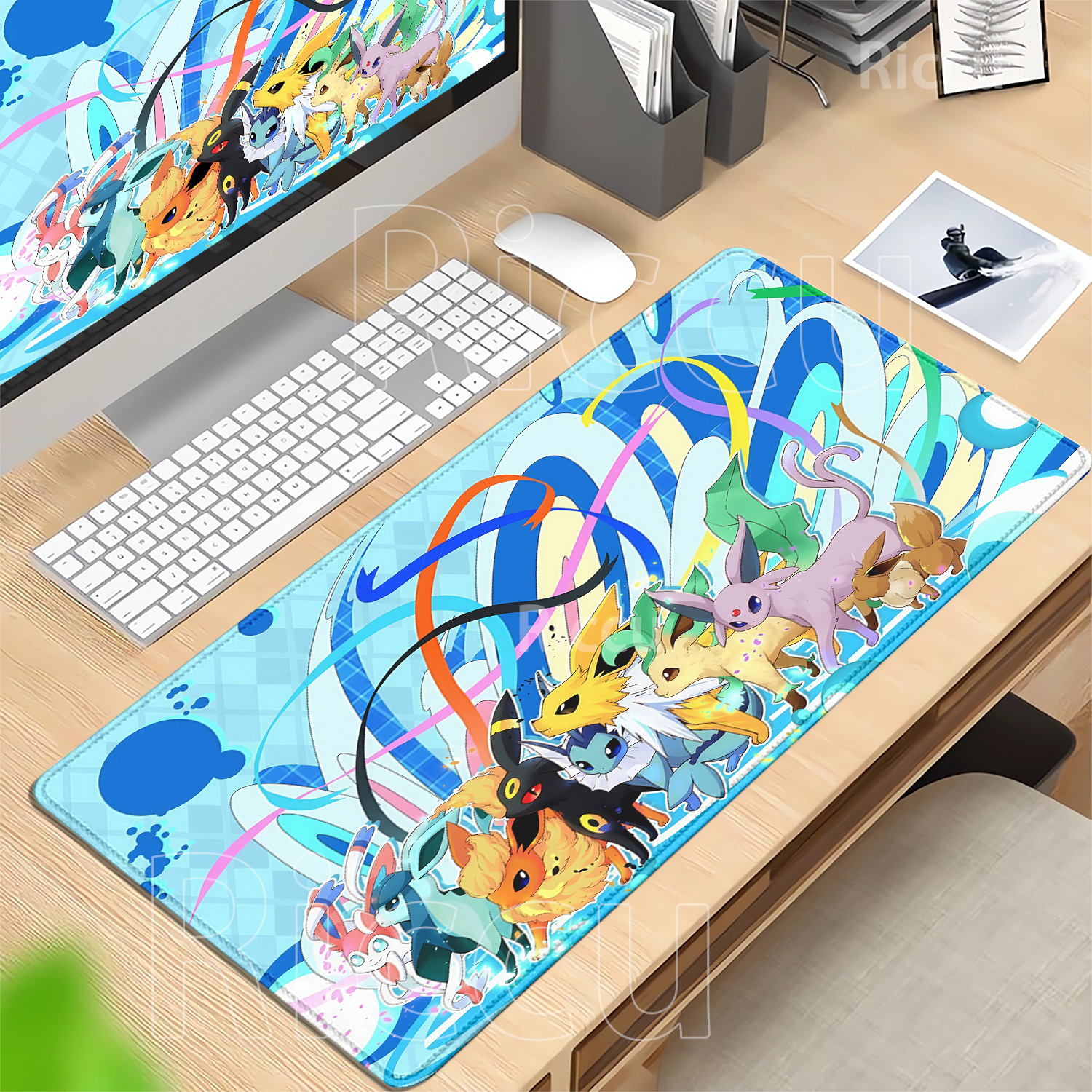 XXL Eevee pokemon gaming Anime - Gaming Keyboard Typewriter ulasan dan harga