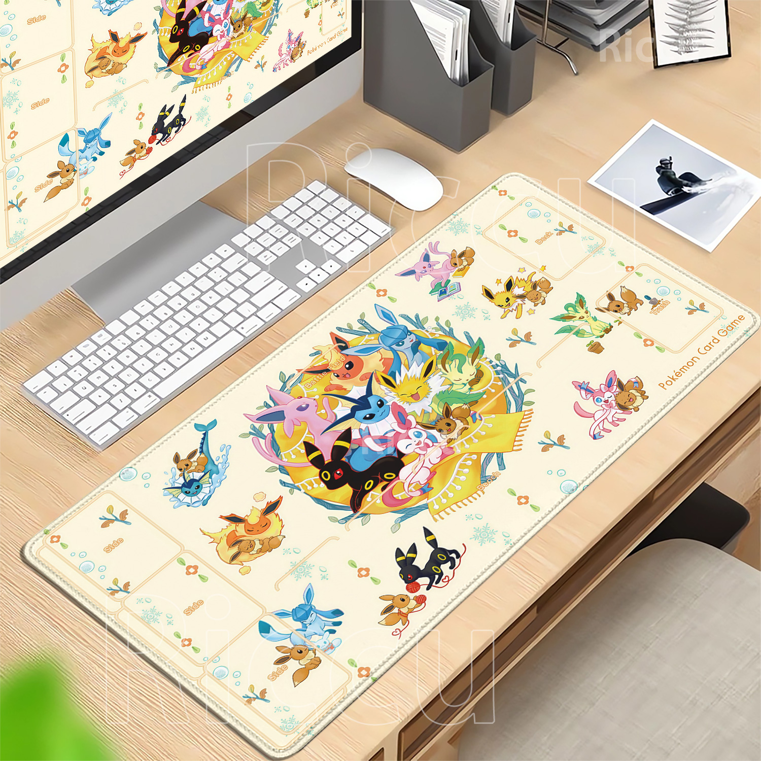 XXL Eevee pokemon gaming Anime - Gaming Keyboard Typewriter ulasan dan harga