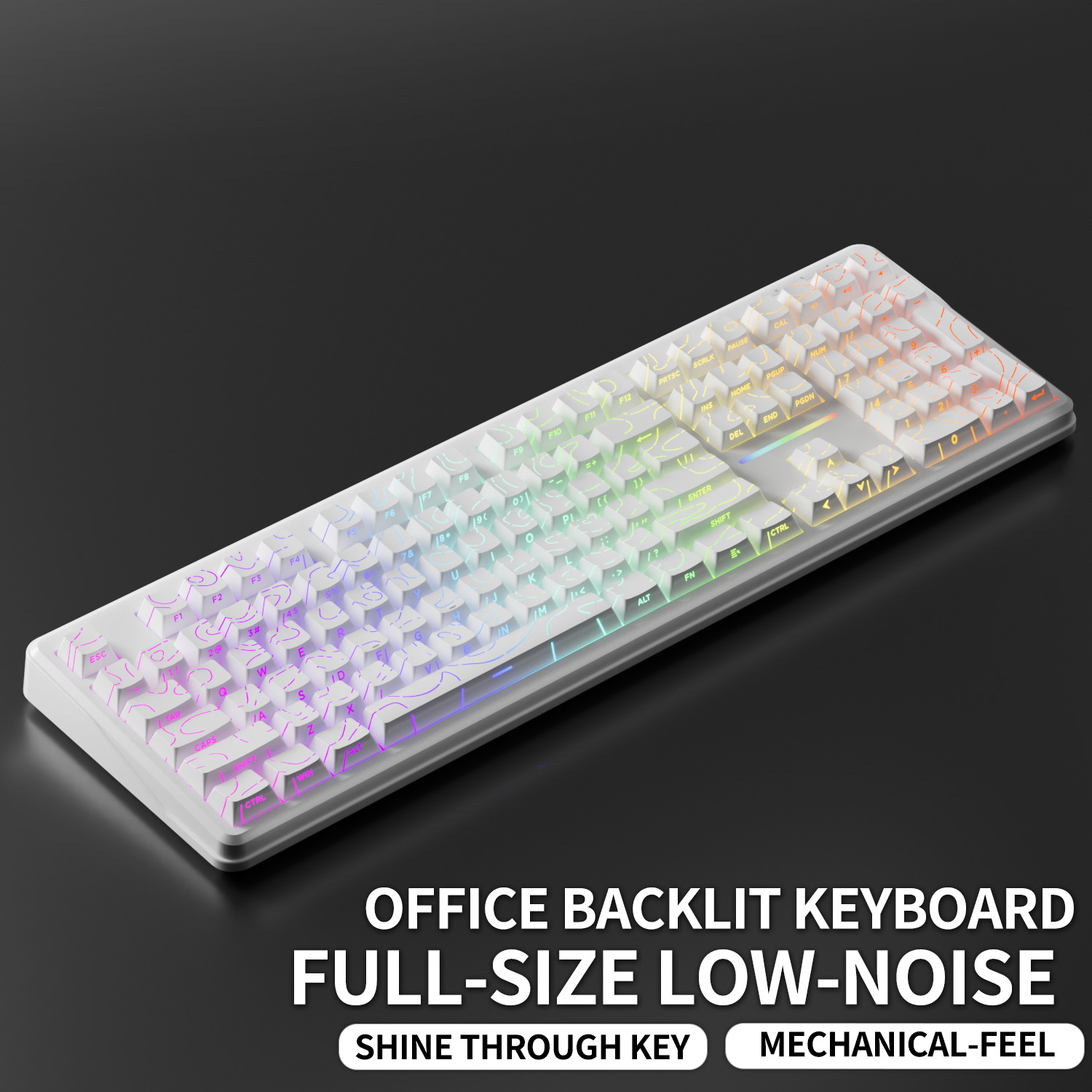 V108 Pro Wired&Wirel Keyboard  - Gaming Keyboard No Noise ulasan dan harga