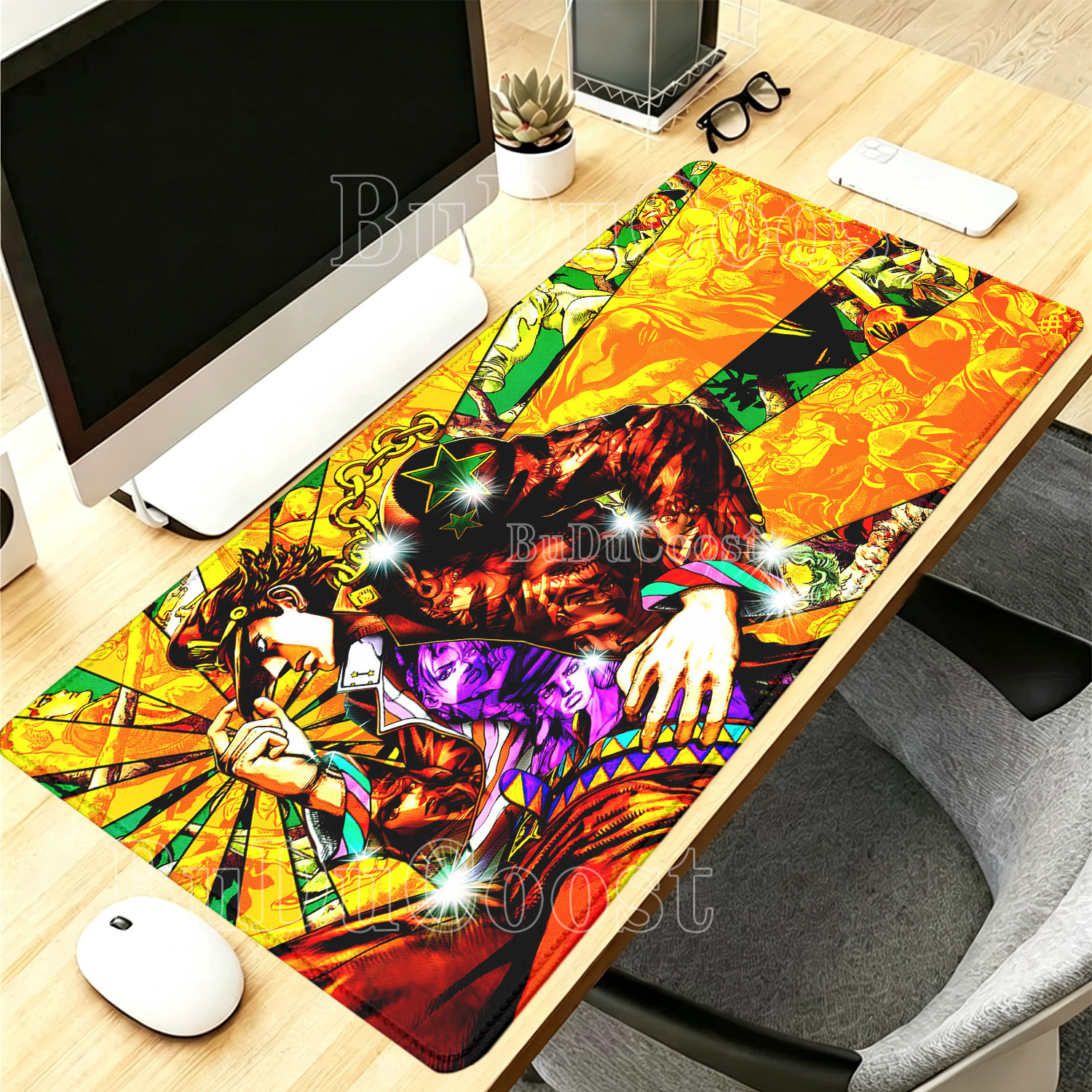 Anime Jojo Bizarre Adventure M - Gaming Keyboard Typewriter ulasan dan harga
